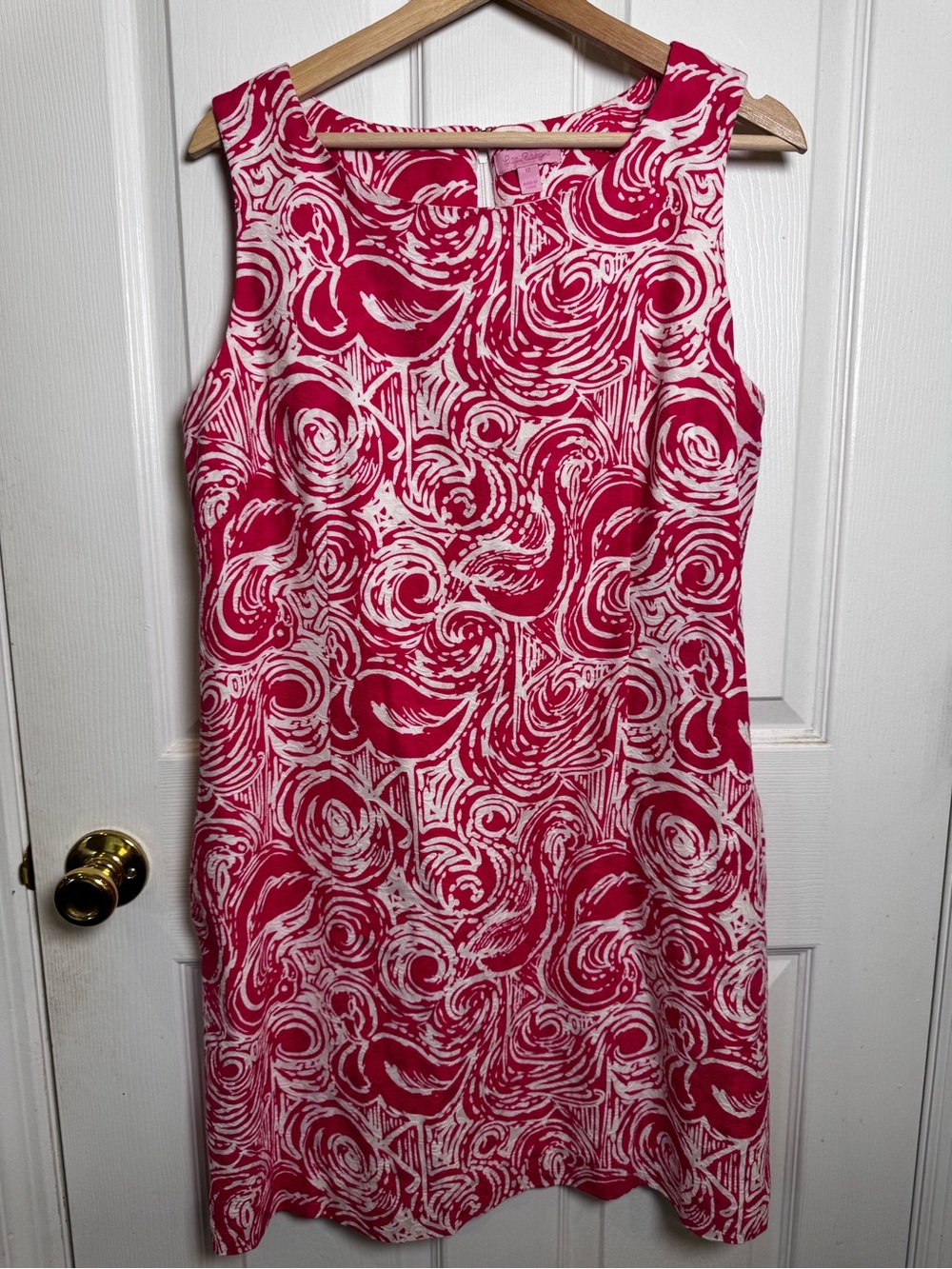 LILLY Pulitzer Jubilee Collection Shift Sheath Dress Flamalama Print Size 12